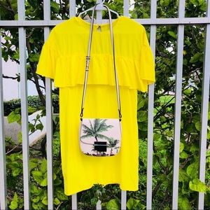 Zara Yellow Dress with ruffles